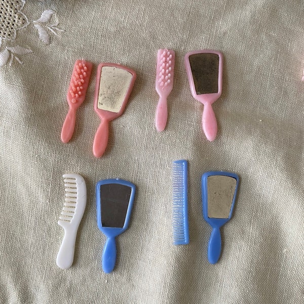 1980s Fashion Doll Brush and Mirror Sets