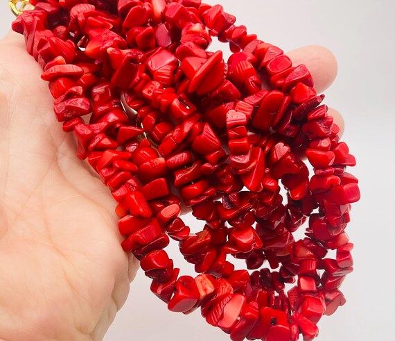 Kenneth J. Lane Coral Cluster Necklace - image 2