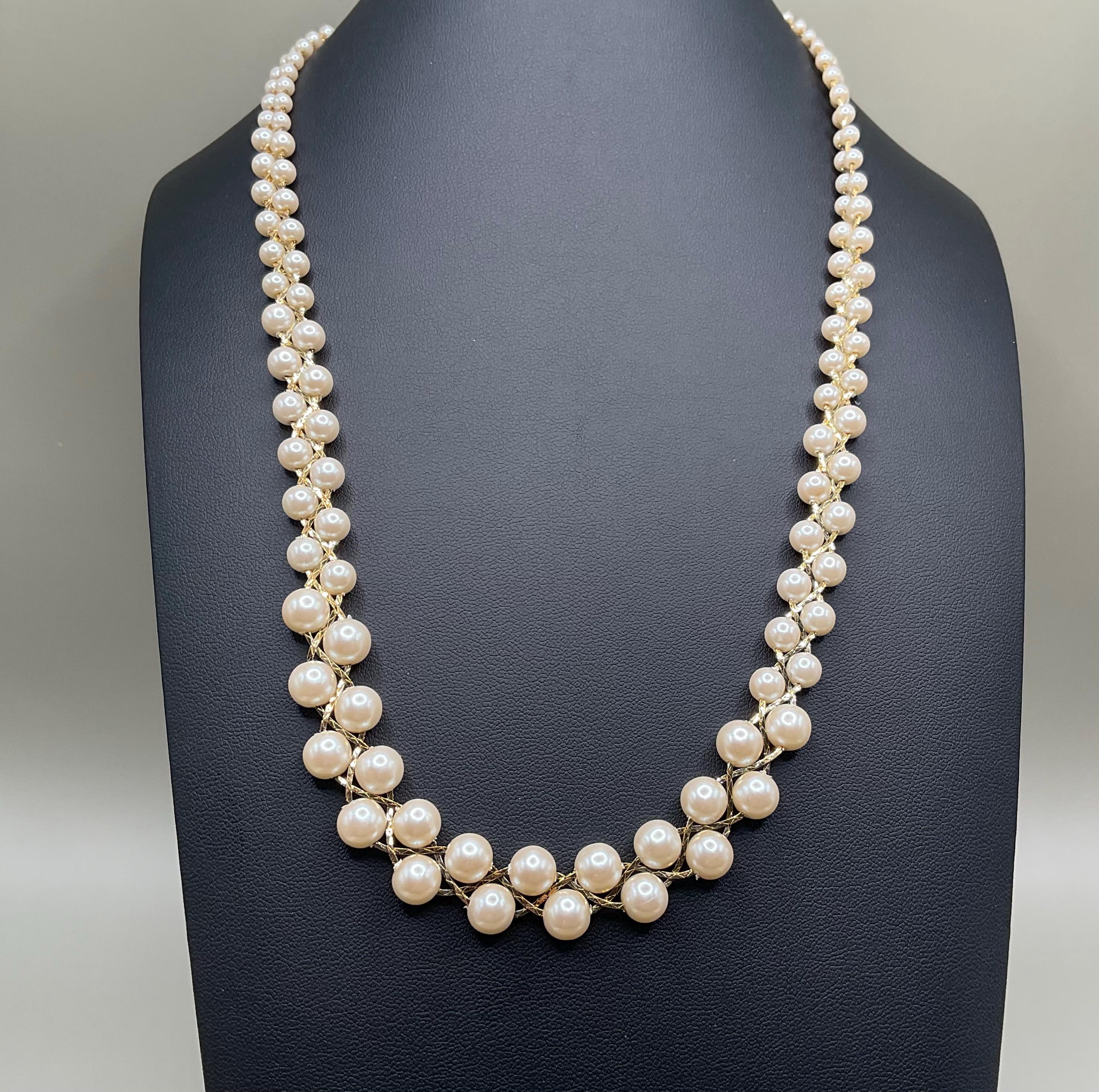 Vintage Multi Strand Trifari Necklace - Etsy