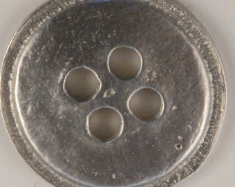 Civil war reproduction of the Four Hole uniform Button#150, 7/8 inch made of Pewter in the USA