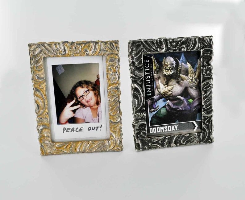 3 38 x 4 12 handmade 20th-century pewter frame replica