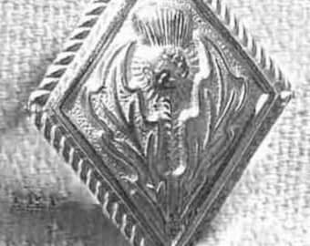 Dimond Thistle button, (#139) 42nd Highlander Small