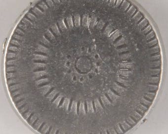 Sunburst Button - # 183 A very old design, engraved lines form the pattern, Hand made  in USA