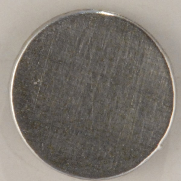 Flat 3/4" Button Pewter button #128, Engraving optional, Hand made  in USA