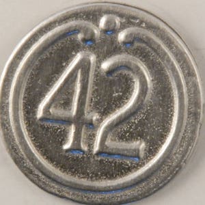42nd Regiment button, #115 pewter button Made in USA