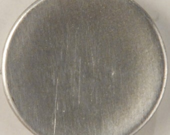 Concave Pewter Button 3/4", # 105 Hand made  in USA