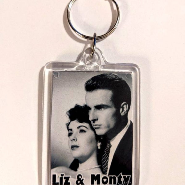 Montgomery Clift And Elizabeth Taylor Keychain (Gorgeous,beautiful stars!)