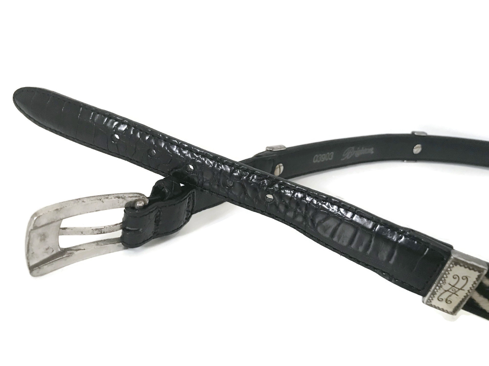 Vtg LEATHEROCK Leather Animal Hair Belt L Animal Hair Belt - Etsy main image 3