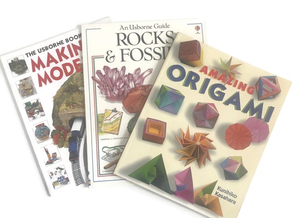 Set di lotti di libri divertenti per ragazze e ragazzi, libri Usborne, libri  di testimoni oculari, impara a creare modelli di libri Origami -  Italia