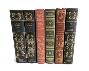International Collectors Library Books, Vintage Gilded Decorative Library Book, Vintage Classics
