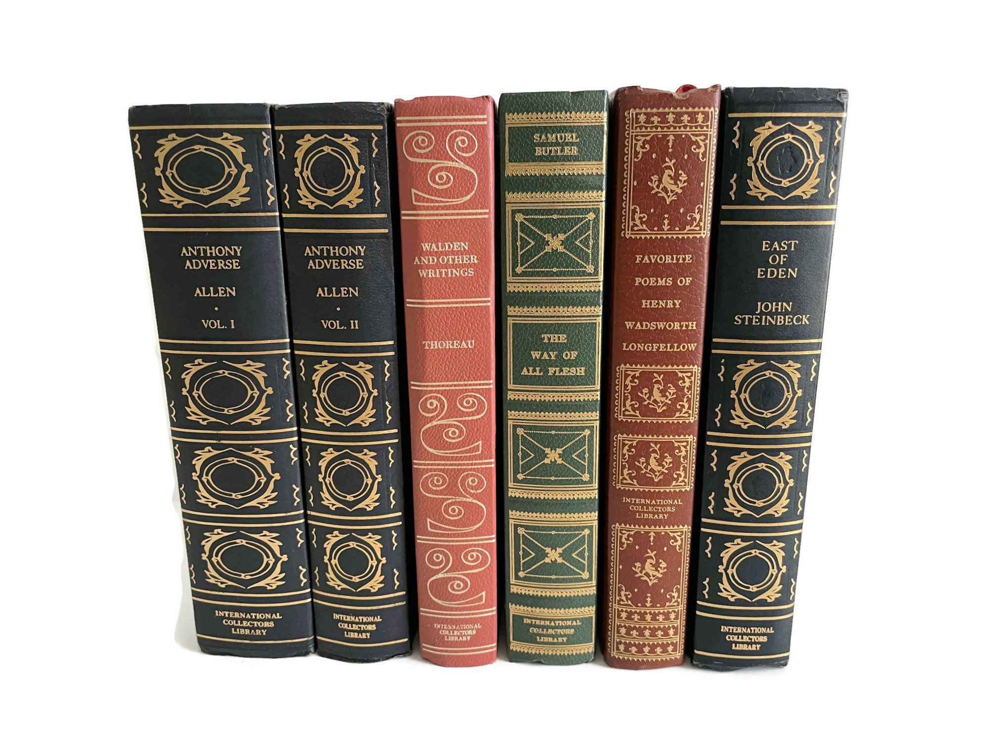 International Collectors Library Books, Vintage Gilded