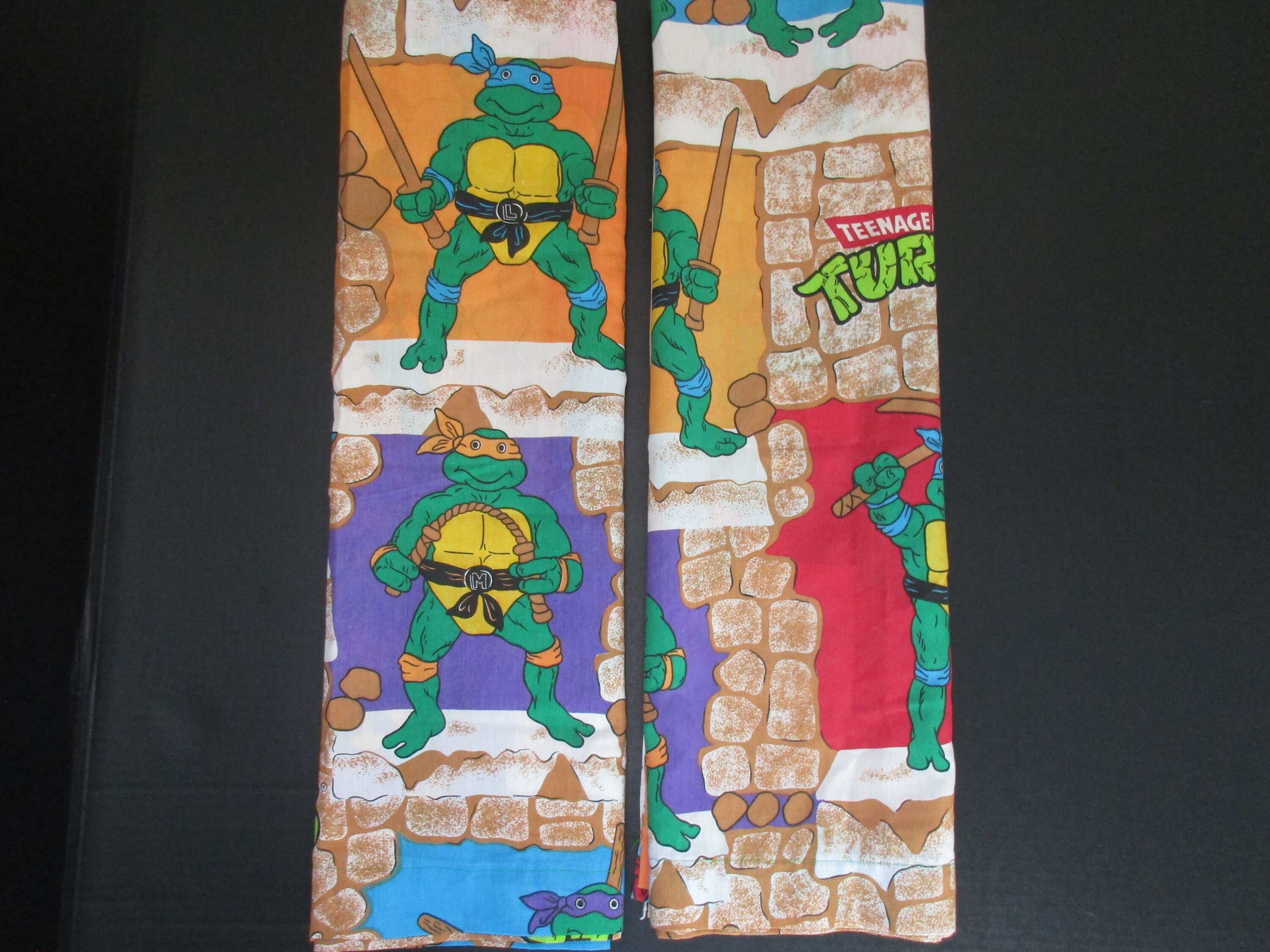Teenage Mutant Ninja Turtle Window Treatment 2 Window Panels Etsy