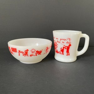Fire king child bowl - Etsy 日本