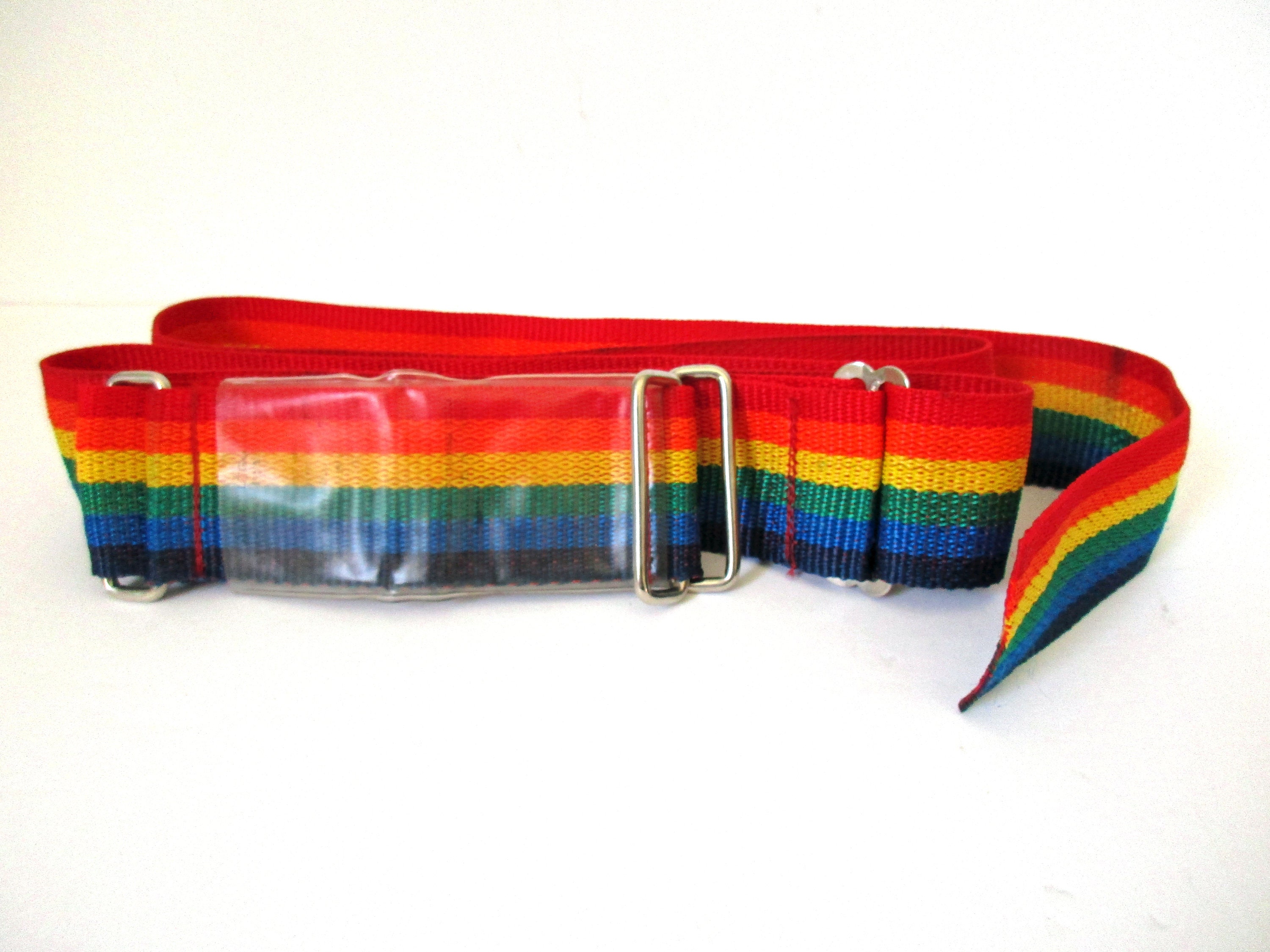 rainbow luggage strap