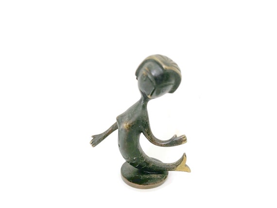 KARL HAGENAUER Miniature Small Sculpture, Mermaid on Marked Base