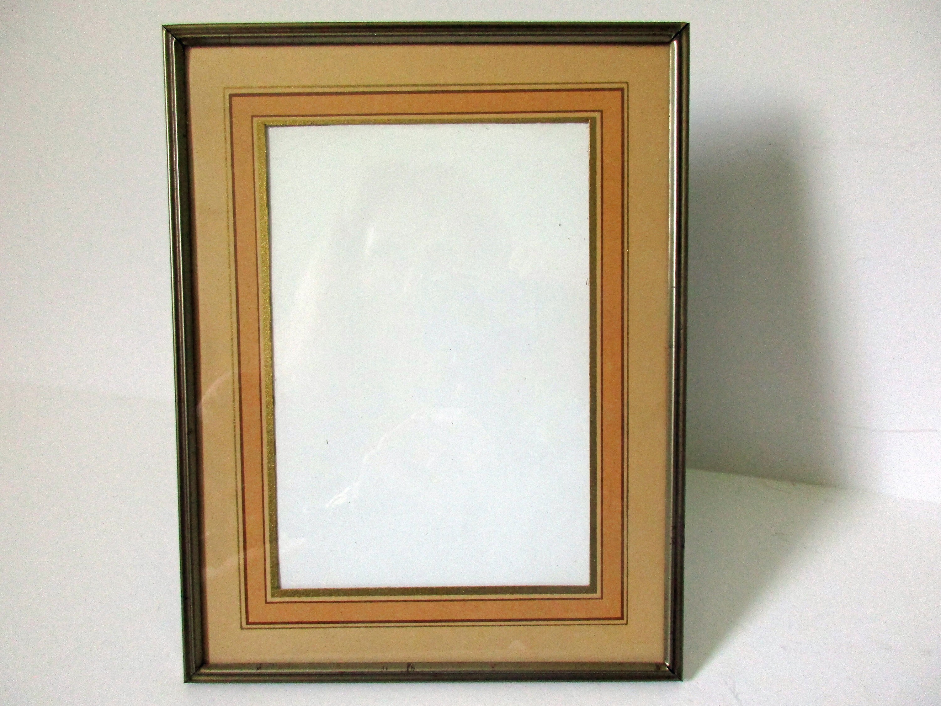 Picture Frames Antiques Vintage 24 Kt Gold Plated Picture Frame 3" x 4