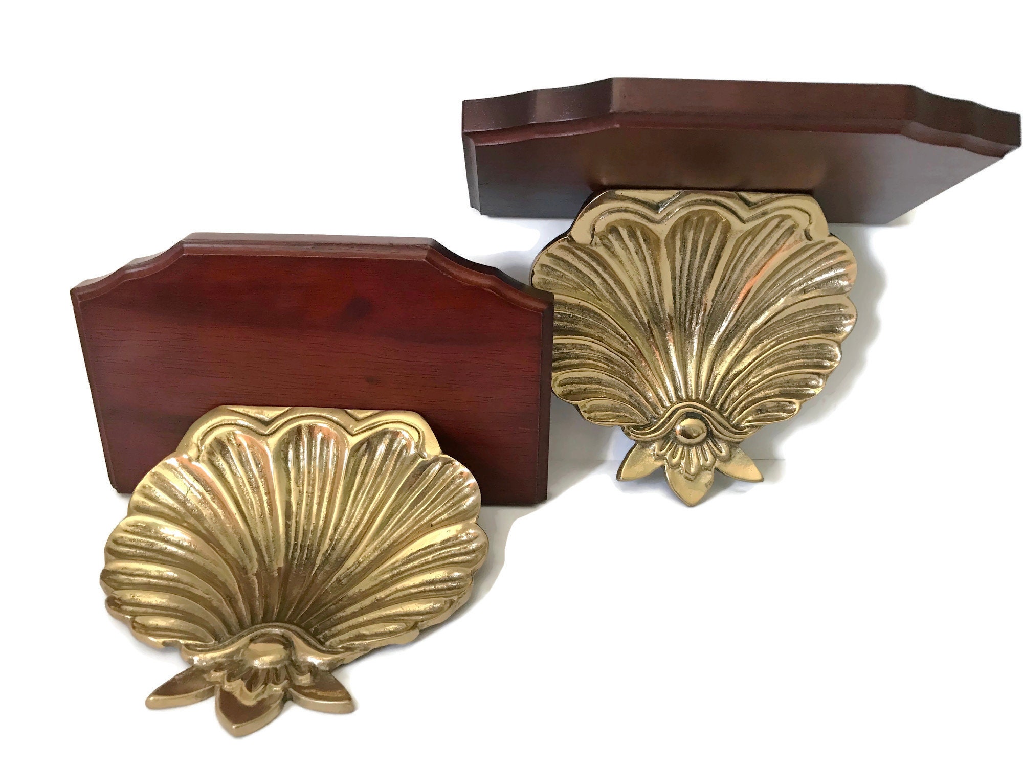 Pair Shell Sconces 