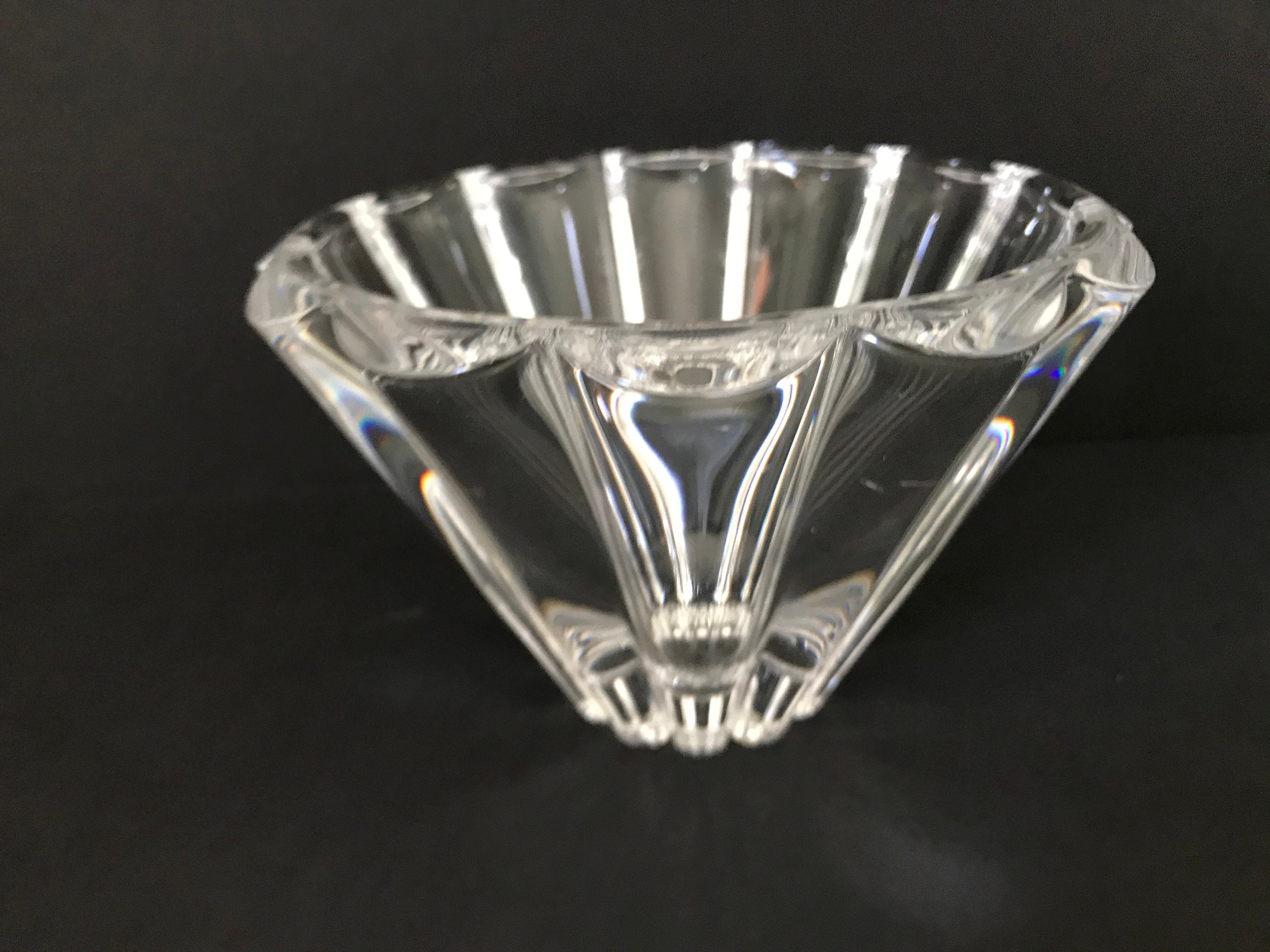 Rosenthal Germany Crystal Bowl Vase Lead Leaded Crystal Bowl Etsy