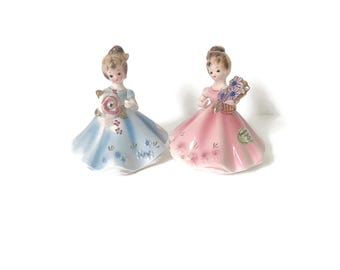 Figura vintage de Josef Originals para niña de cumpleaños: abril/septiembre (elección) - Excelente estado