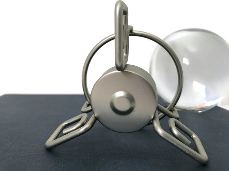 Crystal Ball Stand Glass Ball Holder Silver Metal Gazing Etsy