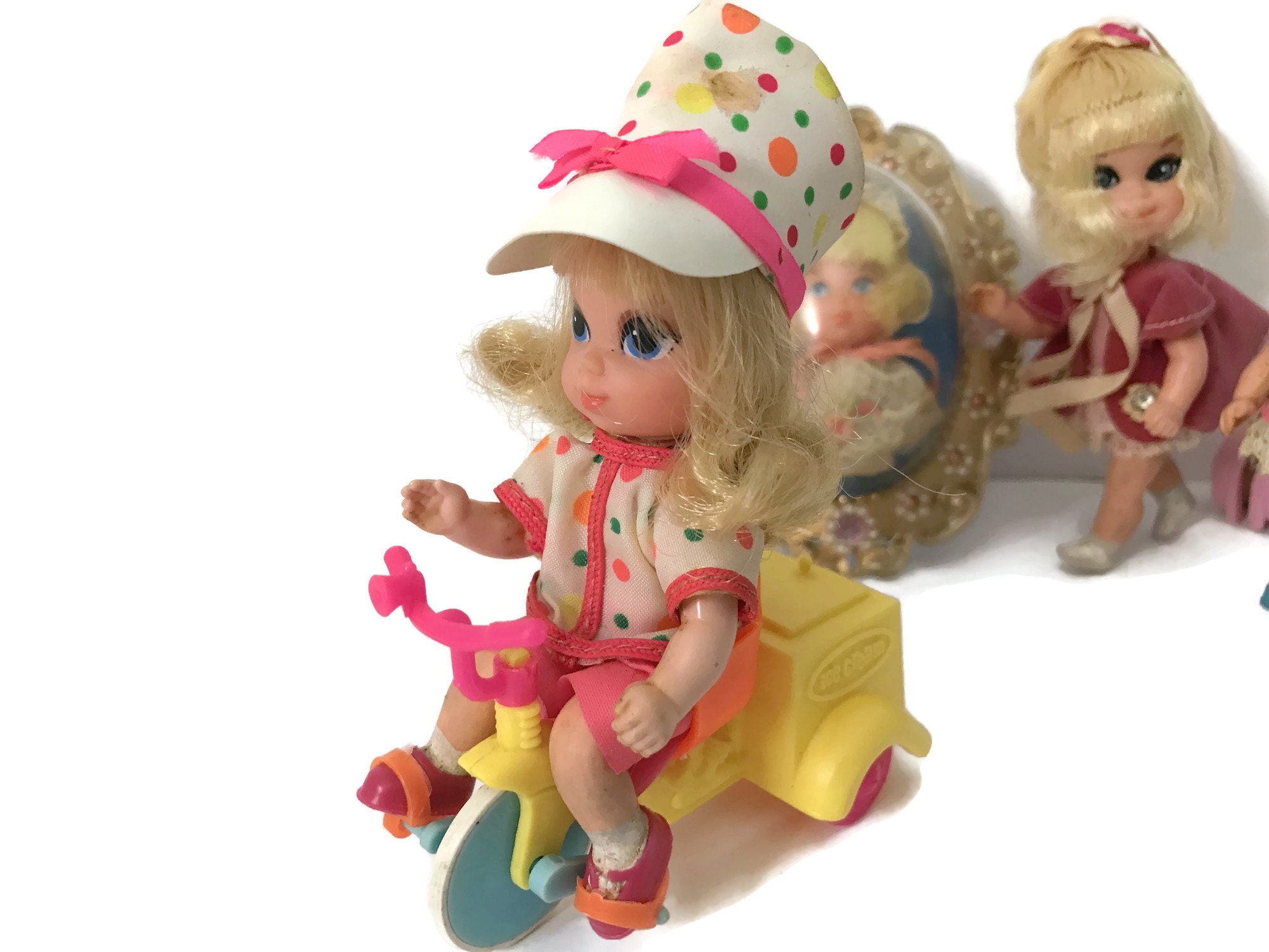 Liddle Kiddle Doll, Fritzi Frosty Wagon Set, Mattel 1960s