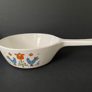 CorningWare Country Festival 1975 1 pinta P-81-B Menu-ette, para estufa o microondas, EXCELENTE ESTADO