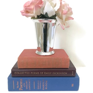 Vintage Poetry Book Set, Hardback Poetry Book Bundle Collection Trio, A Little Treasury of Modern Poetry, Emily Dickinson, Best Poems