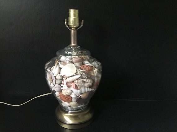 Seashell filled floor lamp 2025