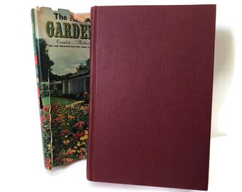 The New American Garden Book, FREE SHIPPING, 1962 Mid Century Gardening Book, Farmhouse Cottage Vintage Book Decor