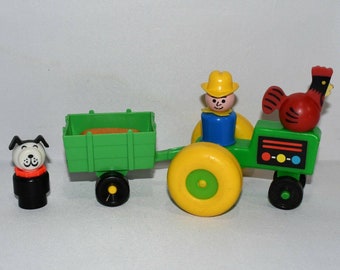 Vintage Fisher Price Little People Farm Set #2448 Complete!!!