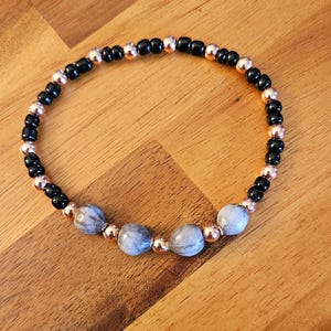 Cherokee Tears Bracelet with copper and glass beads