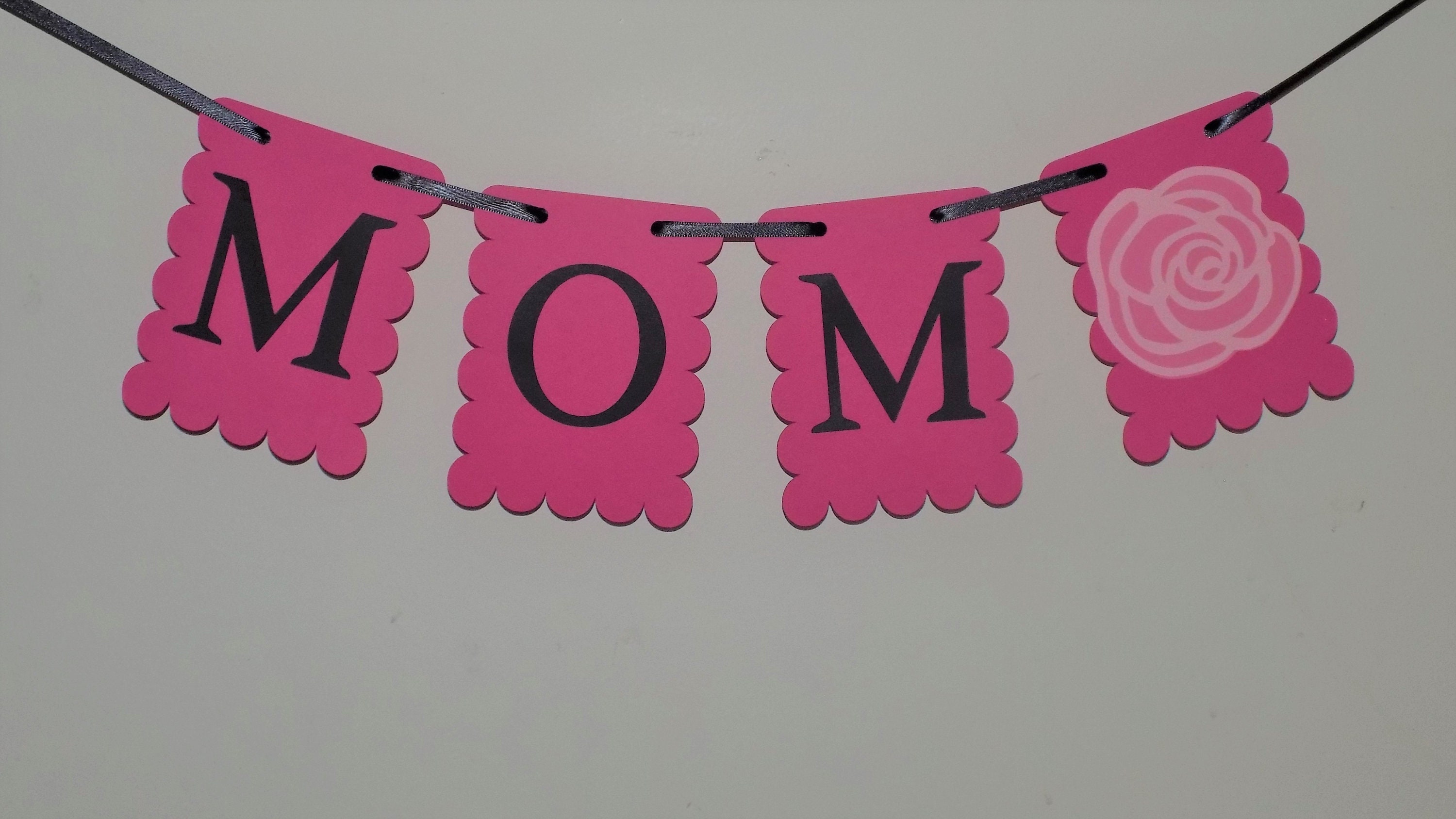 Mom Banner Happy Mothers Day Banner Mothers Day Sign  Etsy