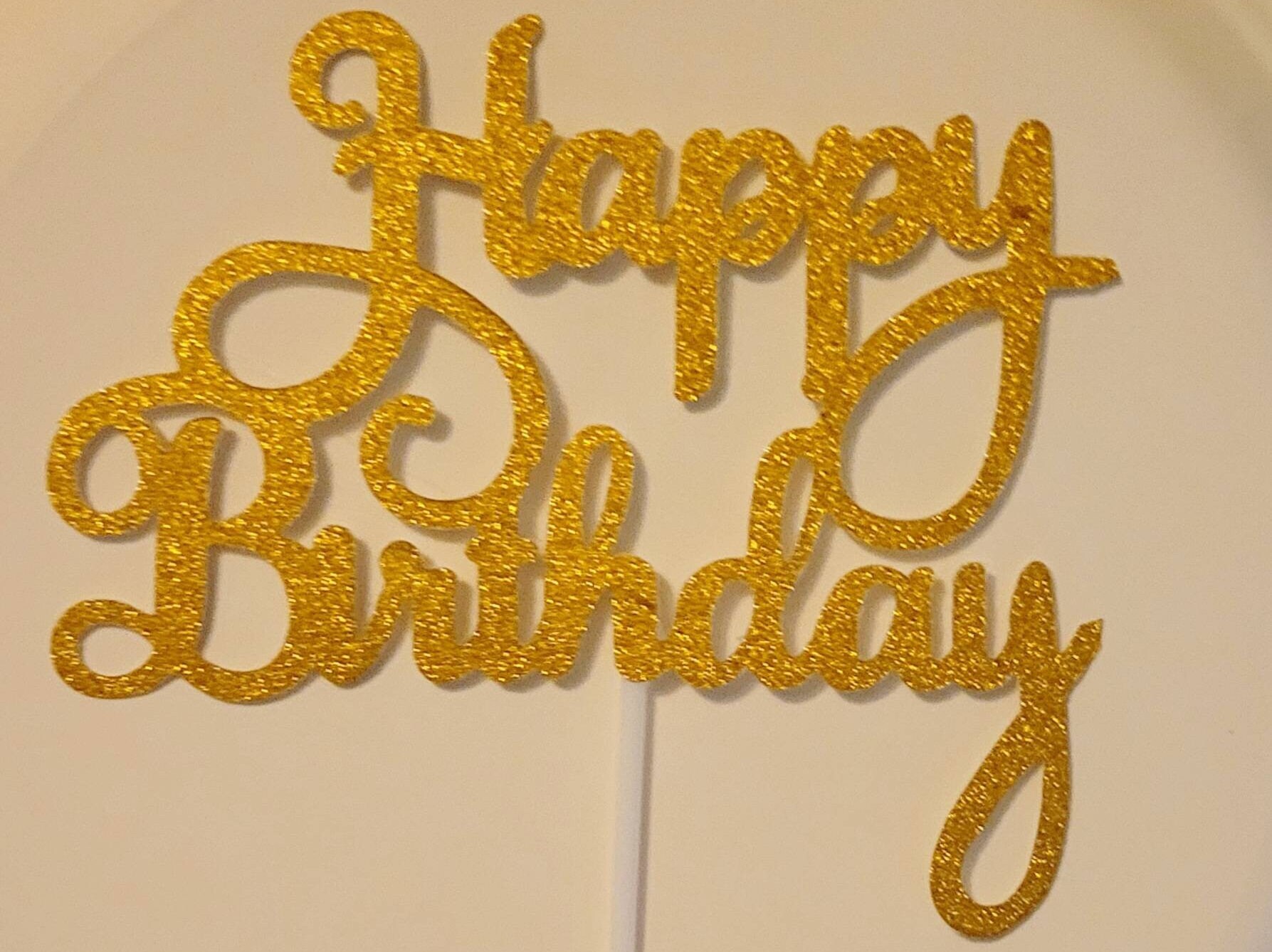 Happy Birthday Cake Topper Birthday Cake Topper Cutout Cake - Etsy