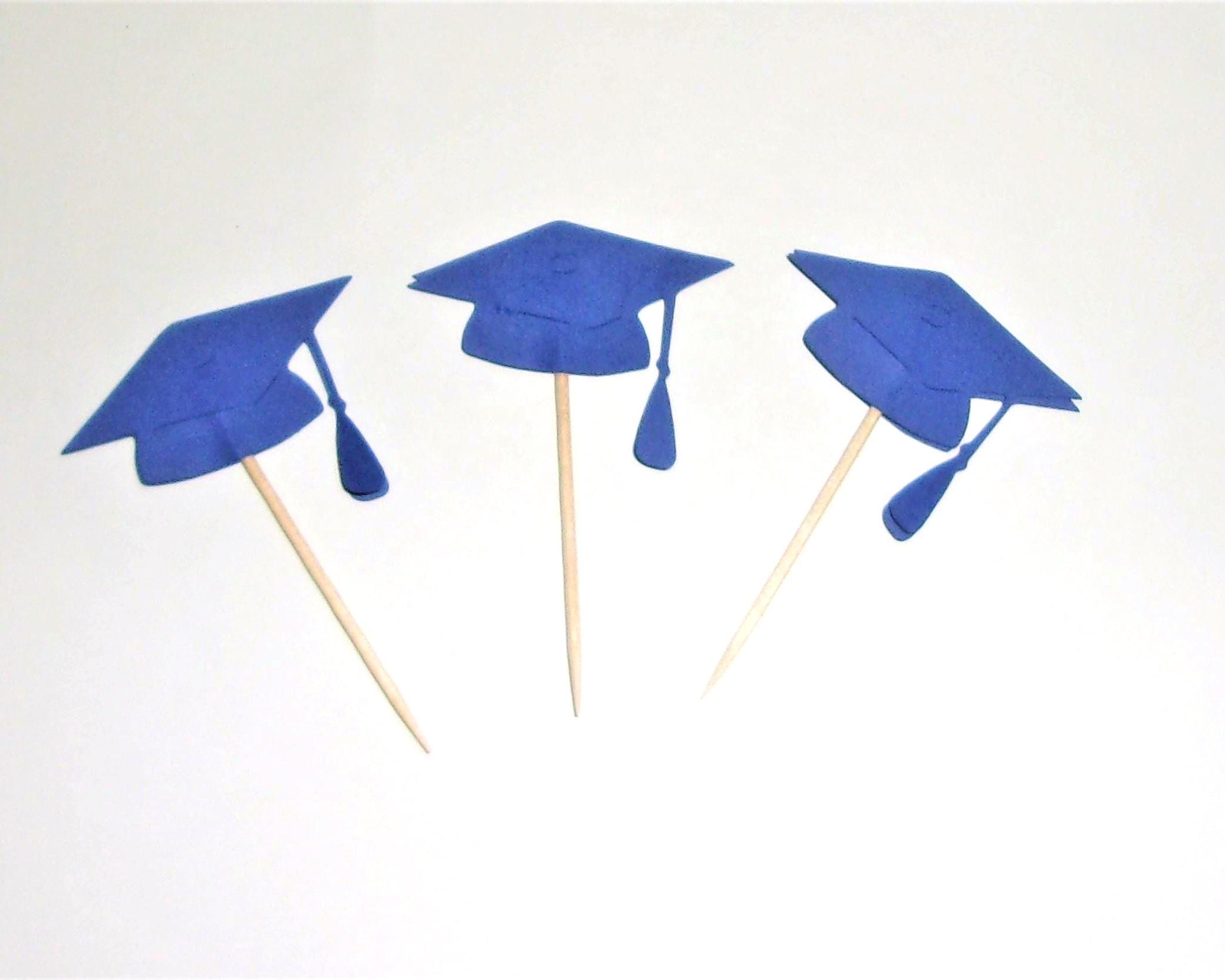Blue Graduation Cap Centerpiece: Class of 2026 Decoration - Etsy
