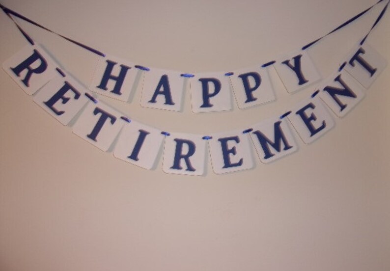 happy retirement banner retirement banner retirement sign etsy