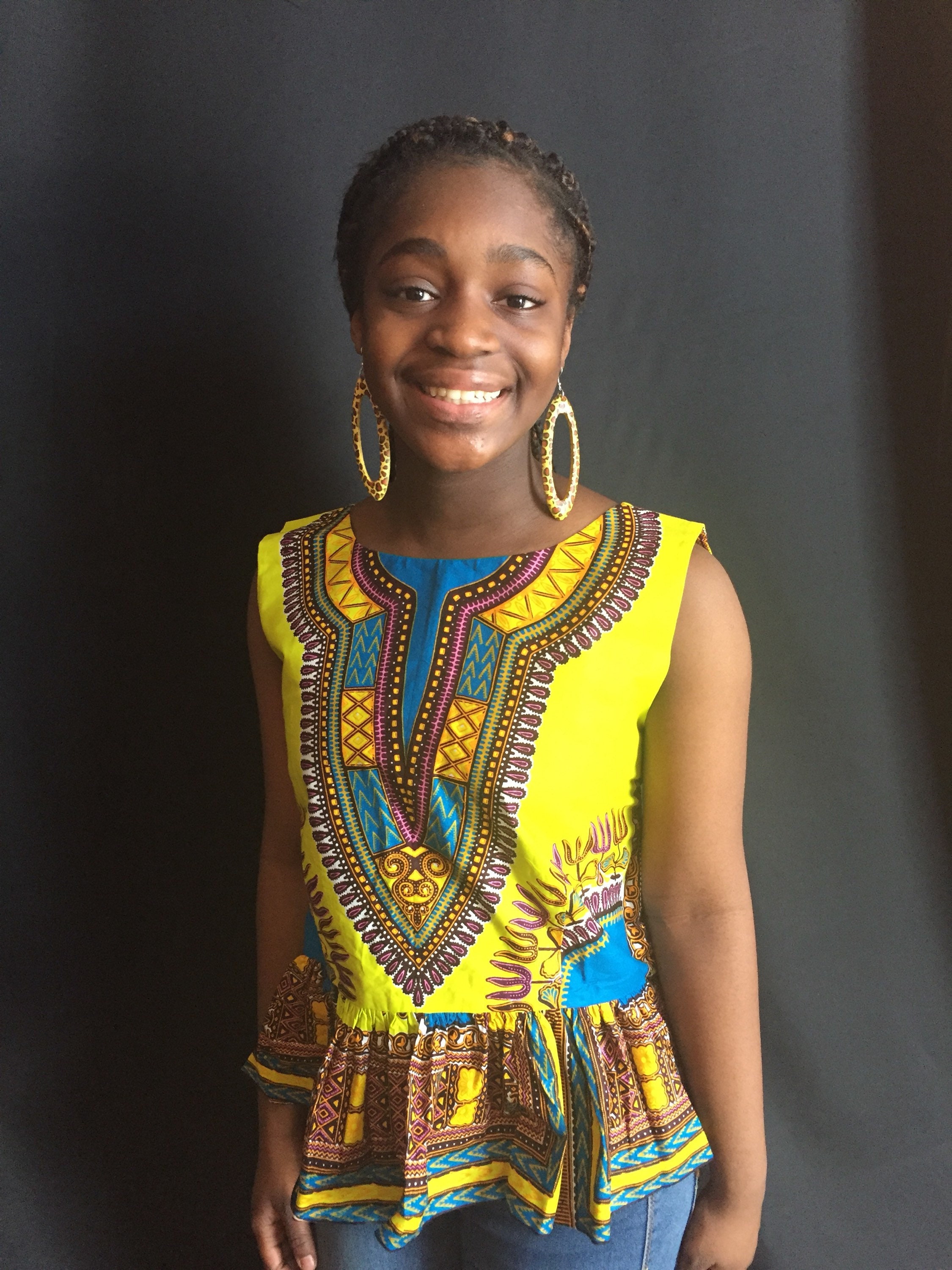Dashiki sales peplum top