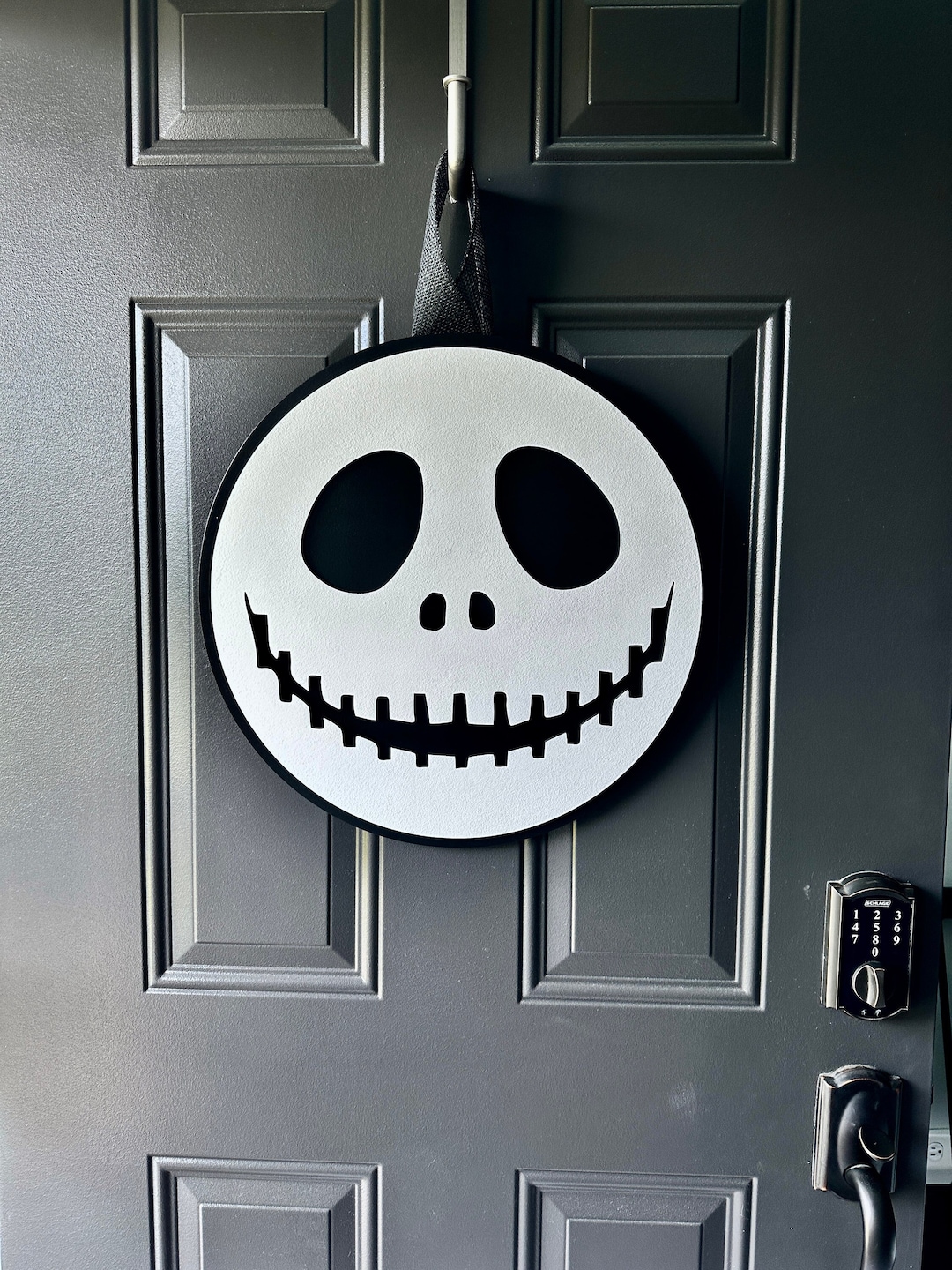 Jack Skellington Front Door Hanger Nightmare Before Christmas