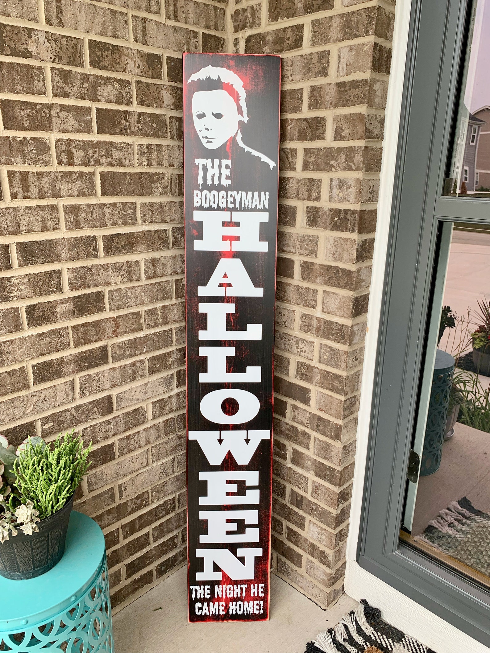 Michael Myers Halloween 1978 inspired porch sign // Halloween Etsy