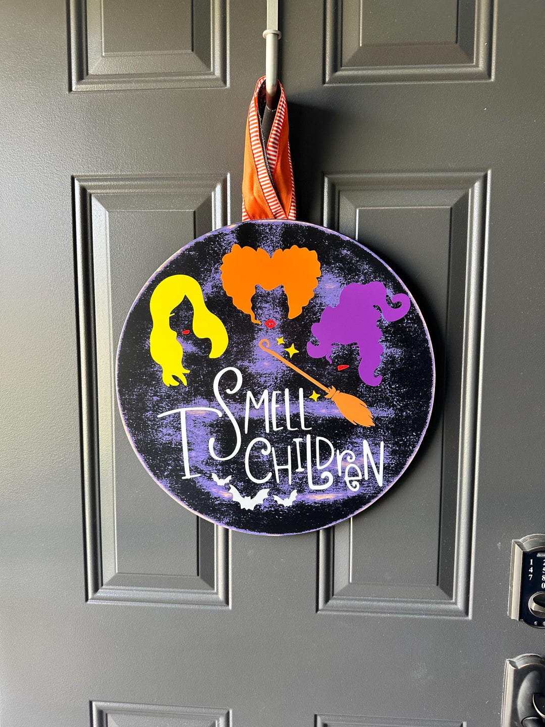 Hocus Pocus Front Door Hanger | I Smell Children | Halloween Sign ...