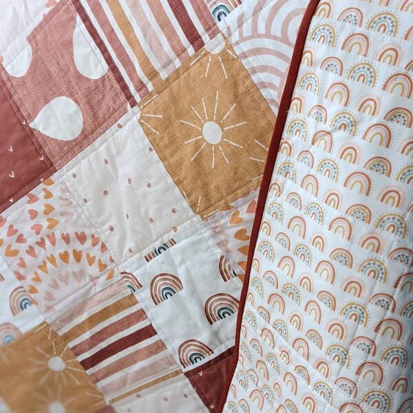 Baby Patchwork Quilt Etsy