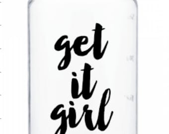 Get It Girl- Sports 34oz Wide Mouth Sports Bottle - Customize Yours!