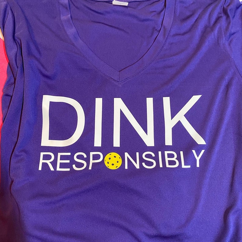 DINK Responsiblyfun Pickleball Shirts moisture Wick Etsy