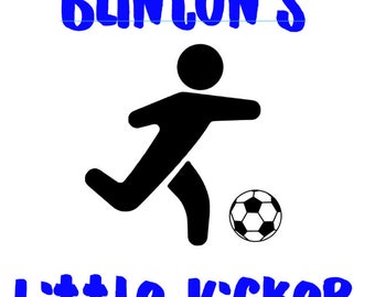 Little Kicker Soccer Onesie - Customize Yours-Other sports and colors available