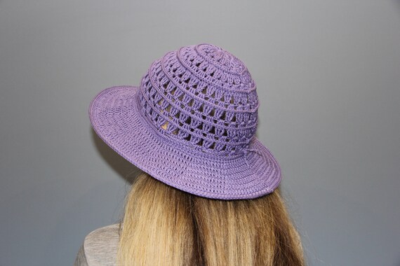 purple summer hats