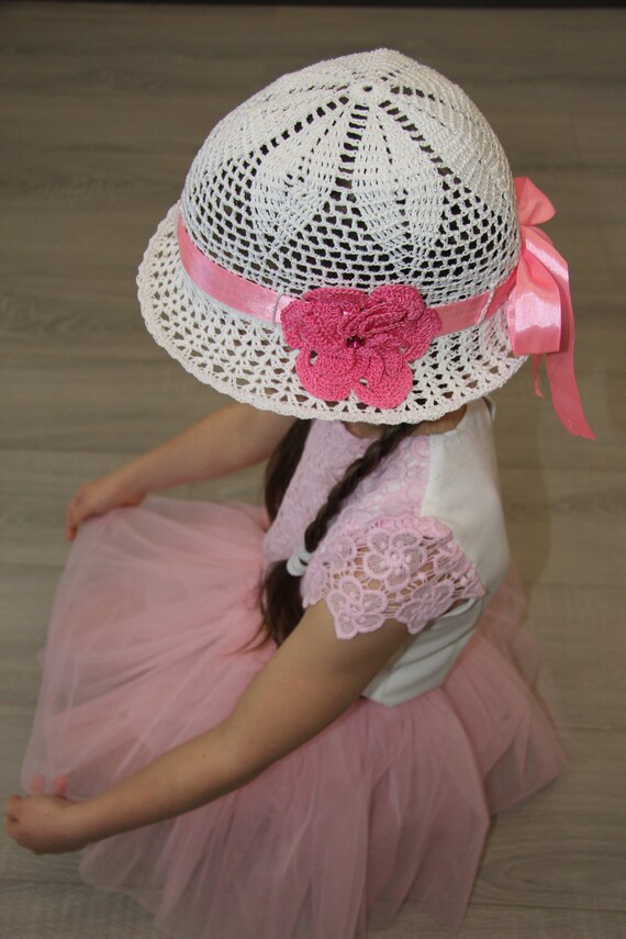 Cappello all'uncinetto estate con tesa per ragazza | Etsy Italia