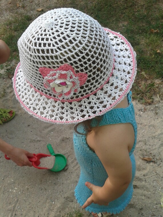 crochet sun hat for baby girl