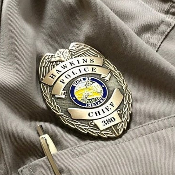 Stranger Things Chief Hopper Replica Cosplay Badge