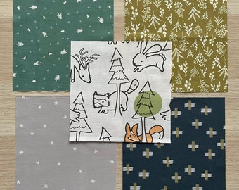 Woodland Creature/Camp Baby Quilt Kit