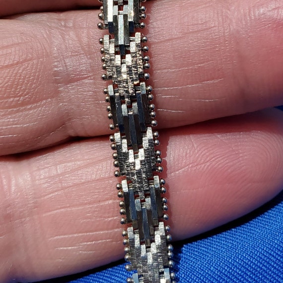 Woven Solid Sterling Silver 925 Braided Bracelet … - image 1