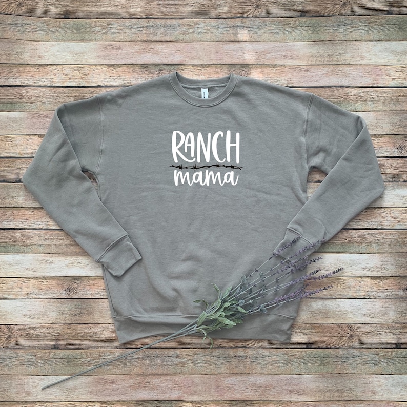 like a mother shirt Mother\u2019s Day Crewneck Sweatshirt ranching shirt gift for ranching mom day like a mama soft sweatshirt for mom